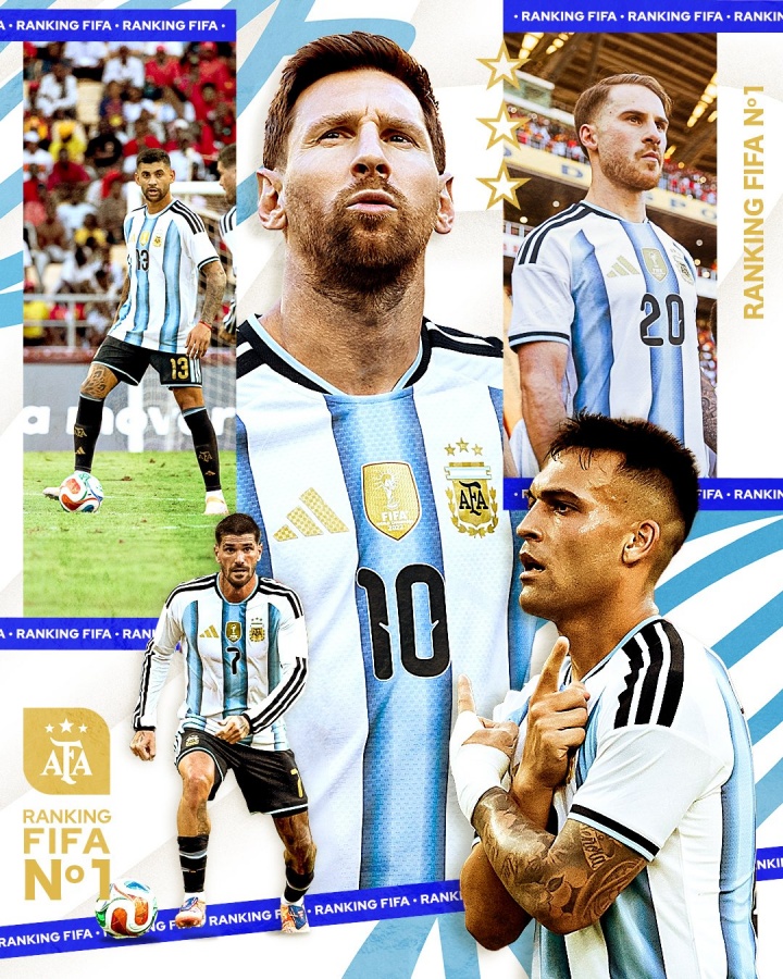 阿根廷被動升至FIFA第一！阿拉伯媒體：過去有一個詛咒阻止了國際足聯(lián)的一號球員贏得世界杯
